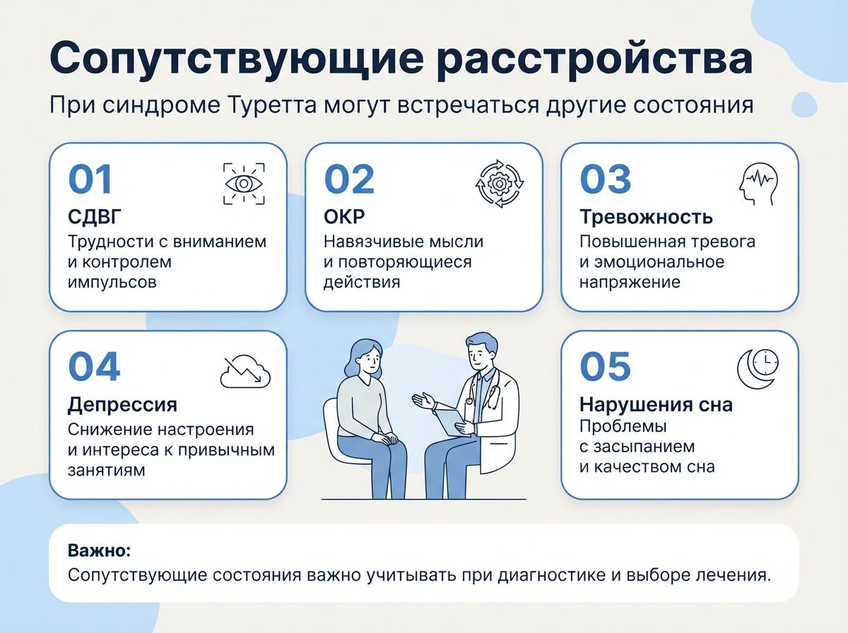 Лечение синдрома Туретта в Первомайске инфографика